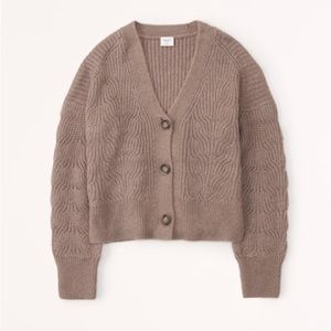 Abercrombie and Fitch Stitch Short Cardigan Size XL